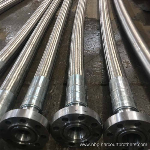 R14 stainless steel wire braided hydraulic hose assembly